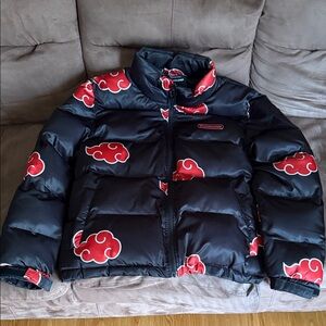 Naruto Red cloud Puffer Jacket